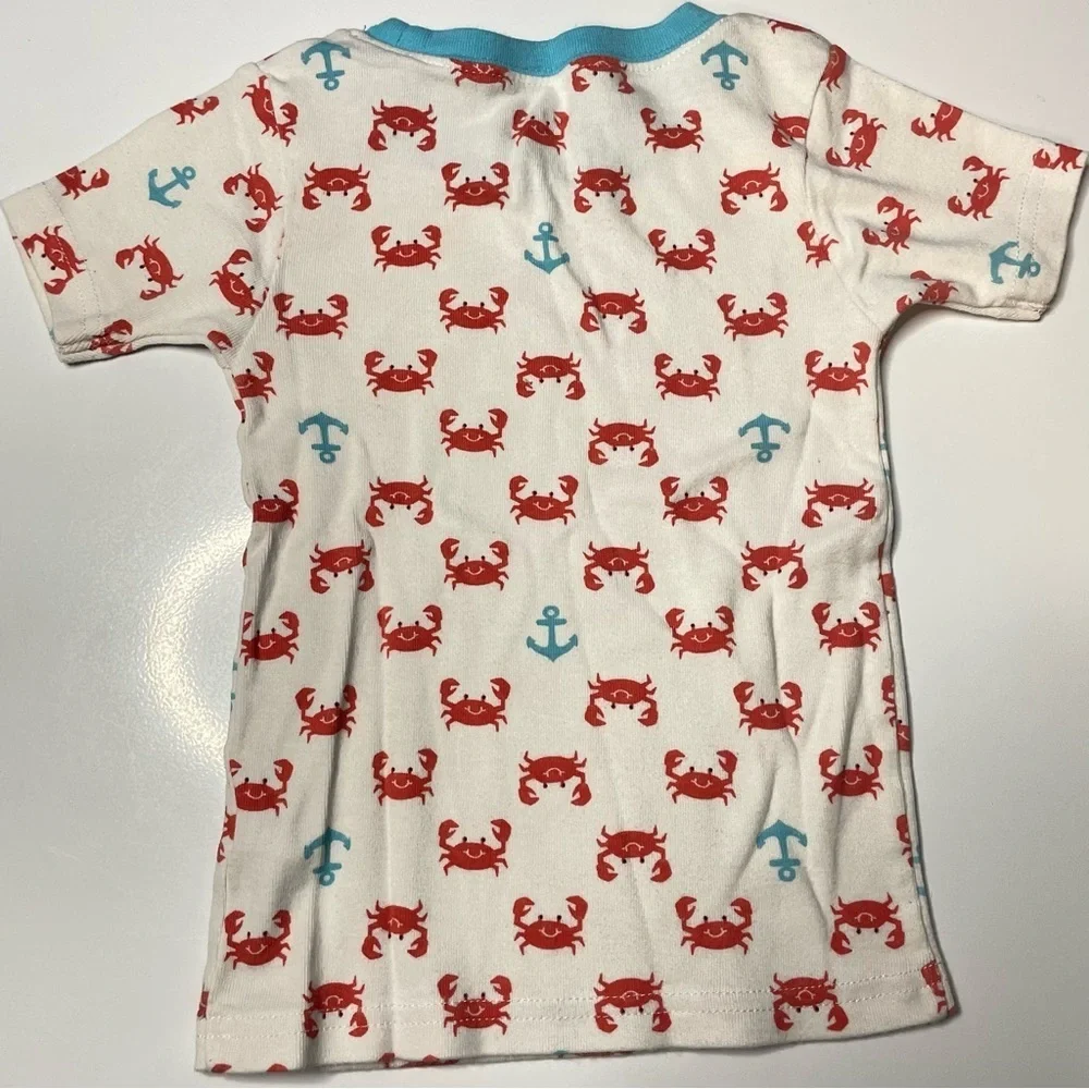 Carter’s 3T Red Crab Blue Anchor Tshirt PRELOVED